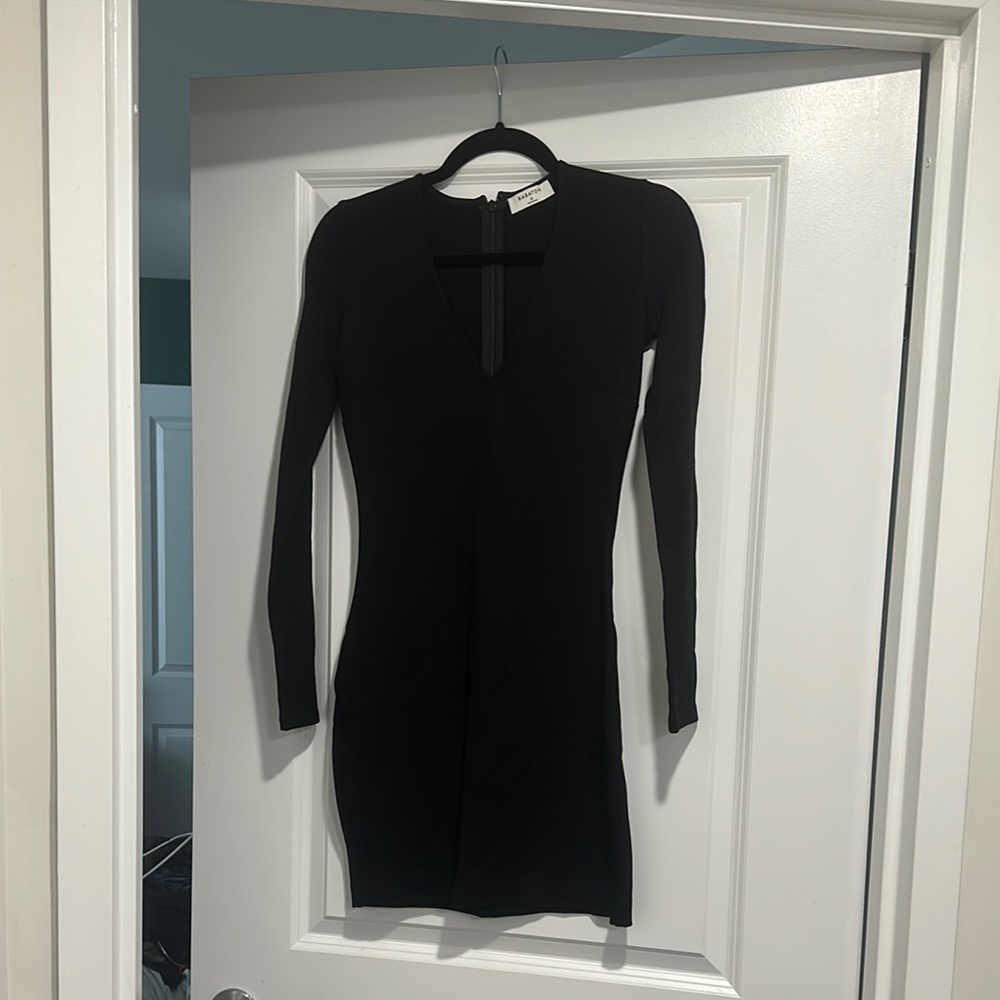 Babaton Black Long Sleeve Dress